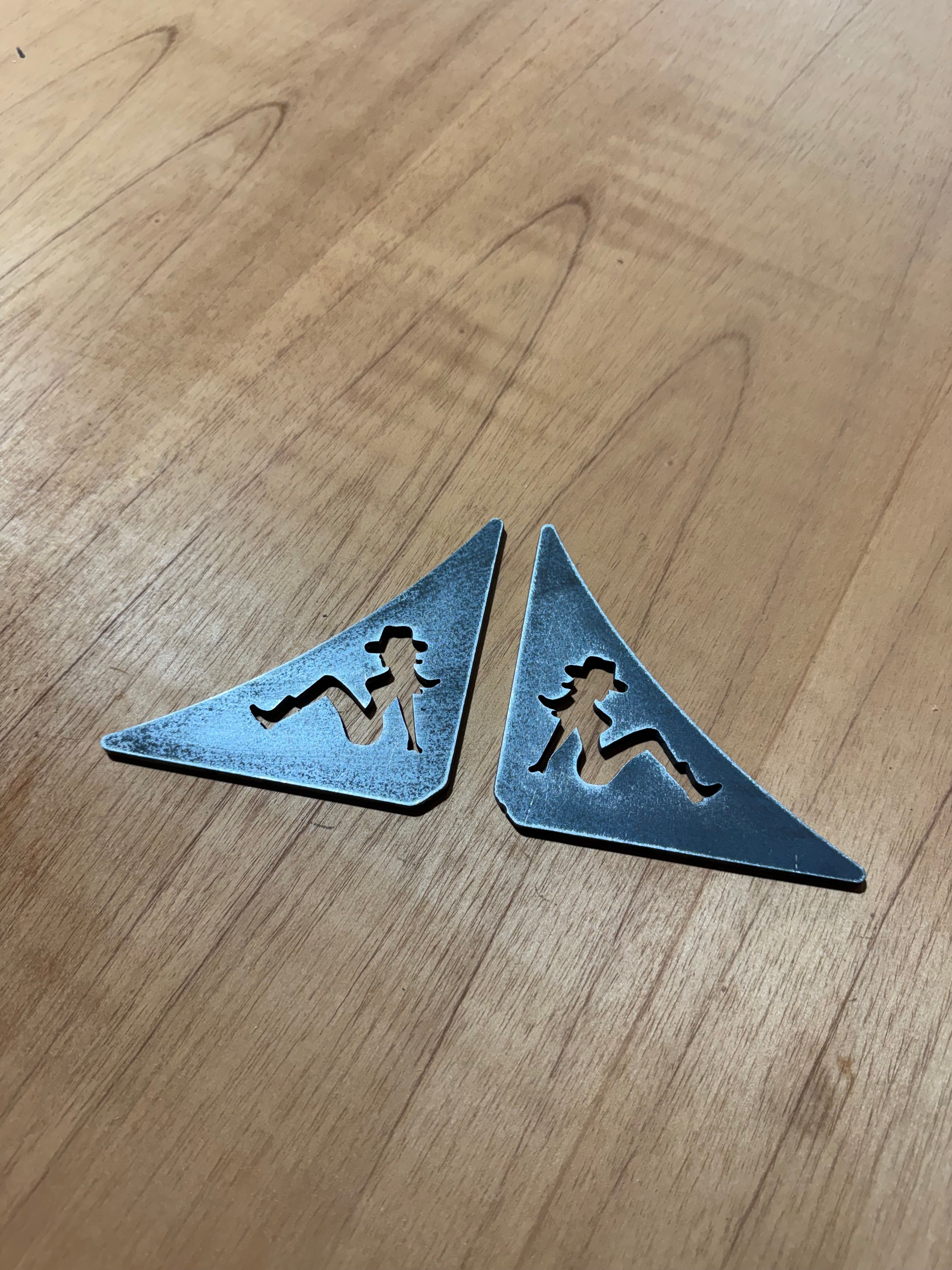 5" x 5" Cowgirl Gusset in 3/16" Mild steel