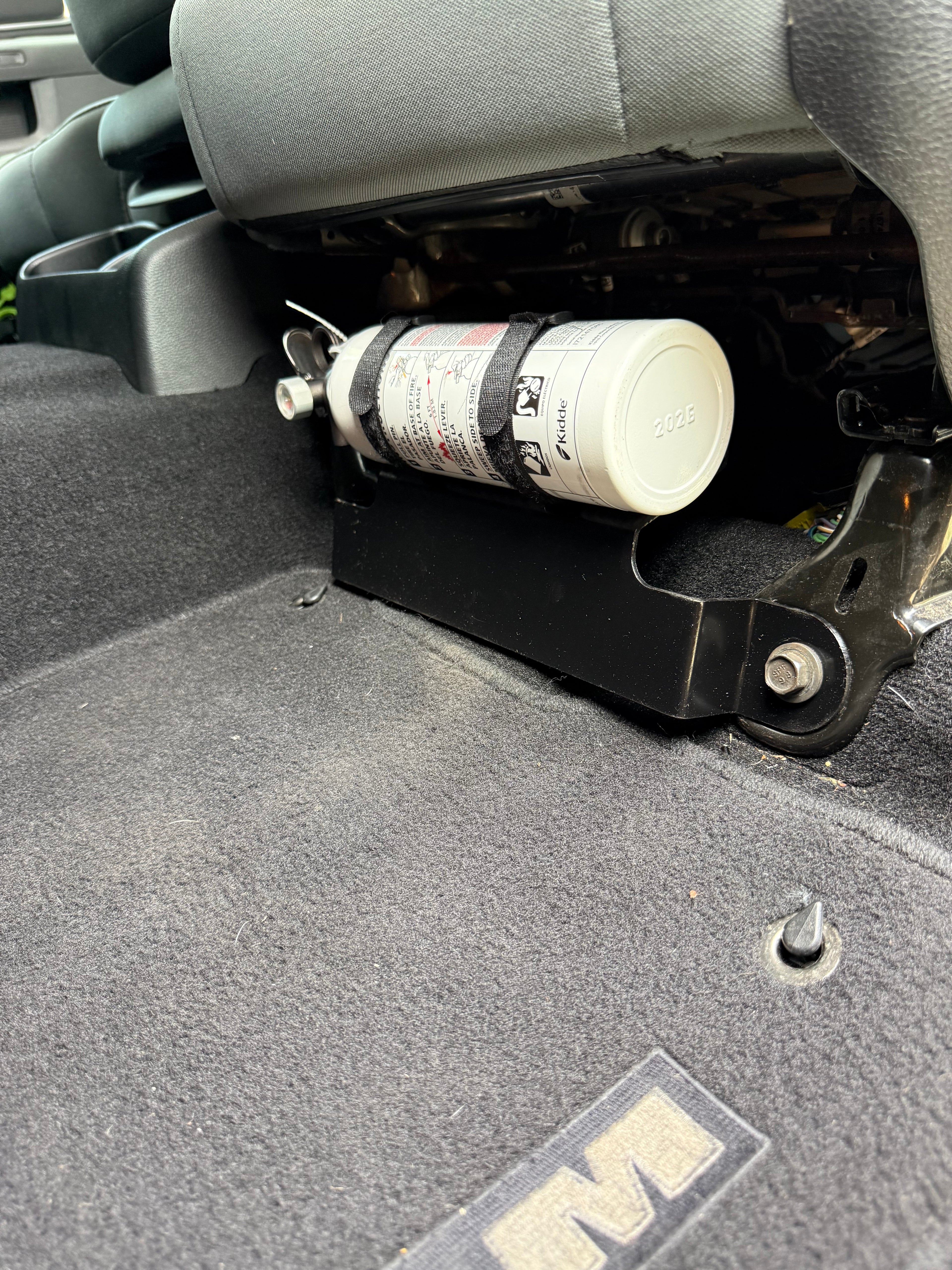 2010+ 4th & 5th Gen Dodge Ram Fire Extinguisher Mount WITH Kidde 5BC Extinguisher